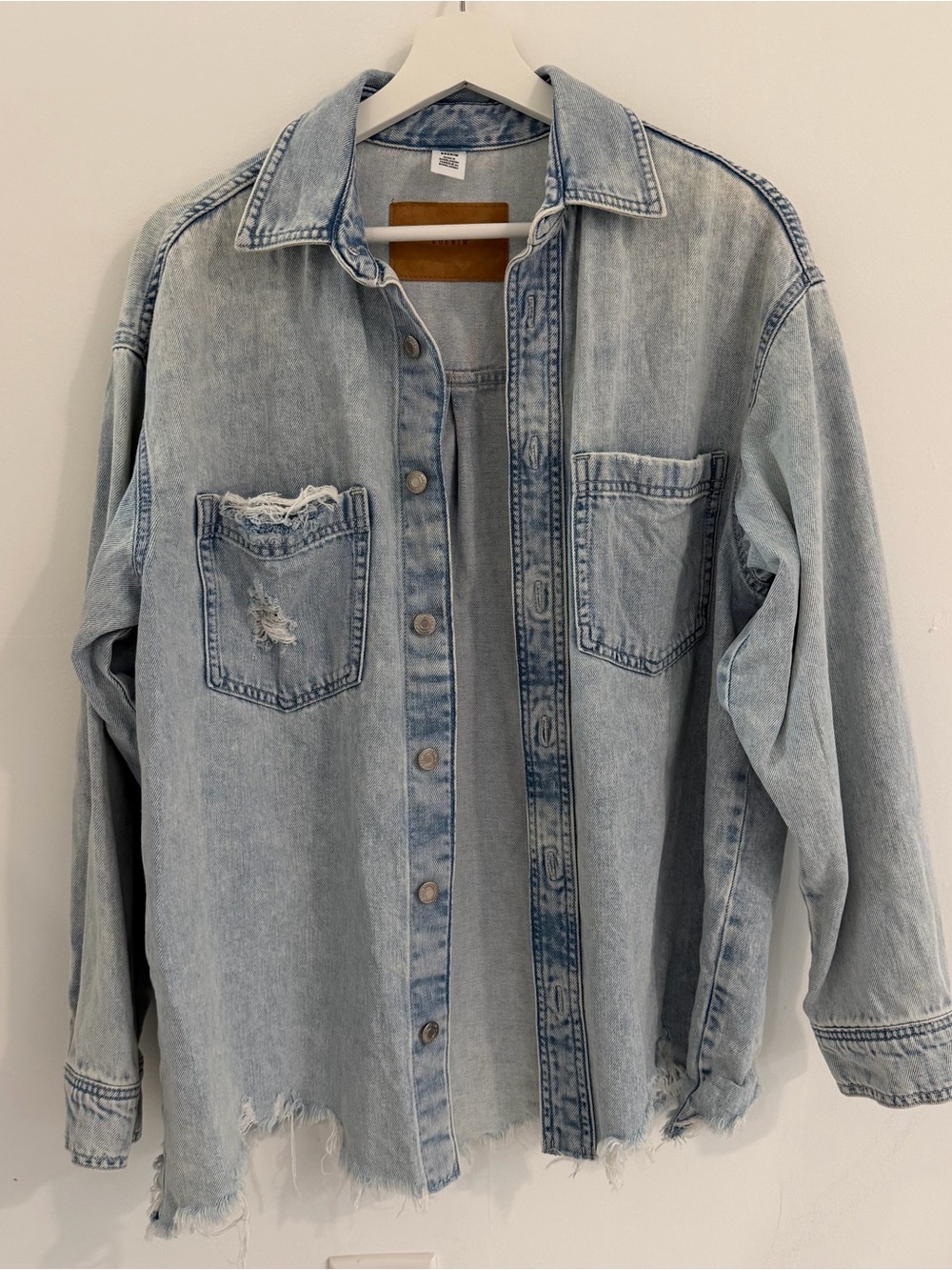 H&M &Denim Light Wash Denim Shirt